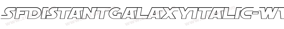 SfDistantGalaxyItalic-WV3Y字体转换
