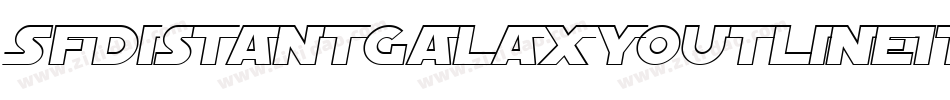 SfDistantGalaxyOutlineItalic-4yA4字体转换