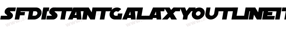 SfDistantGalaxyOutlineItalic-4yA4字体转换