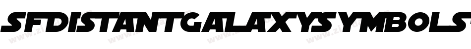SfDistantGalaxySymbols-aylE字体转换