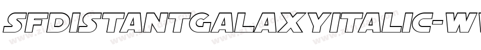 SfDistantGalaxyItalic-WV3Y字体转换