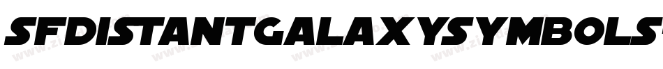 SfDistantGalaxySymbols-aylE字体转换