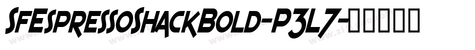 SfEspressoShackBold-P3L7字体转换 SfEspressoShackBold-P3L7字体转换