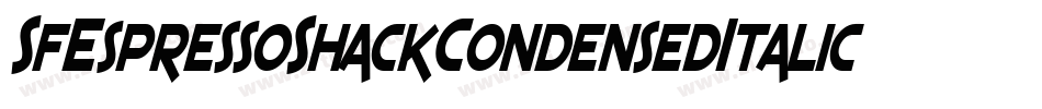 SfEspressoShackCondensedItalic-vgq9字体转换