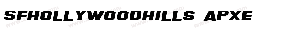 SfHollywoodHills-aPxE字体转换
