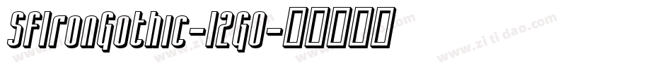 SfIronGothic-12G0字体转换