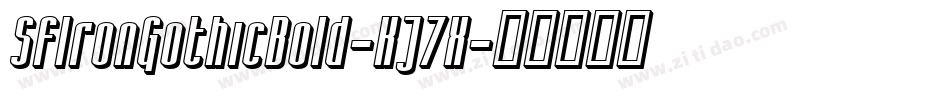 SfIronGothicBold-KJ7X字体转换