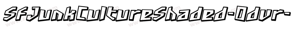 SfJunkCultureShaded-0dvr字体转换