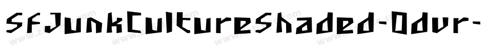 SfJunkCultureShaded-0dvr字体转换