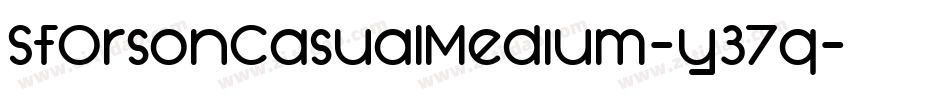 SfOrsonCasualMedium-y37q字体转换