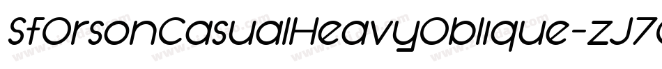 SfOrsonCasualHeavyOblique-zJ7G字体转换