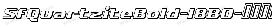 SfQuartziteBold-l8B0字体转换