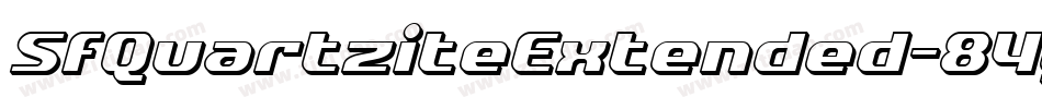 SfQuartziteExtended-84gJ字体转换