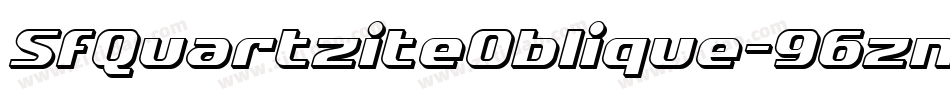 SfQuartziteOblique-96zn字体转换