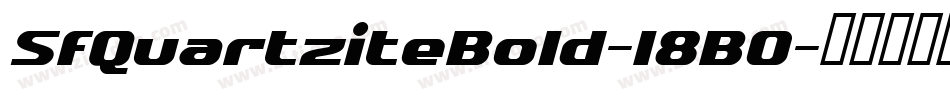 SfQuartziteBold-l8B0字体转换