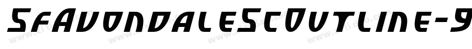 SfAvondaleScOutline-9o8Z字体转换