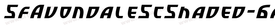 SfAvondaleScShaded-6a1o字体转换