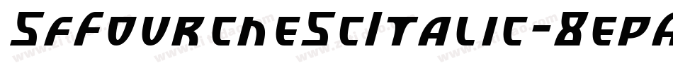SfFourcheScItalic-8epA字体转换