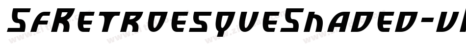 SfRetroesqueShaded-vRX4字体转换