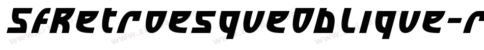 SfRetroesqueOblique-rrDL字体转换
