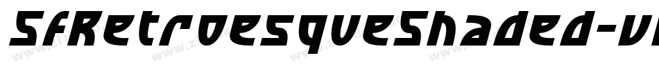 SfRetroesqueShaded-vRX4字体转换
