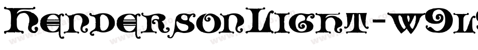 HendersonLight-w9l9字体转换