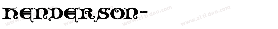 henderson字体转换