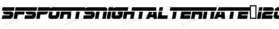 SfSportsNightAlternate-12oj字体转换 SfSportsNightAlternate-12oj字体转换