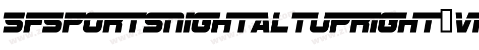 SfSportsNightAltupright-vRd4字体转换 SfSportsNightAltupright-vRd4字体转换
