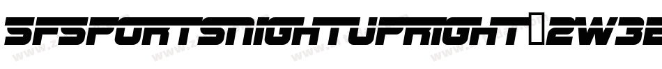 SfSportsNightUpright-2W3e字体转换 SfSportsNightUpright-2W3e字体转换