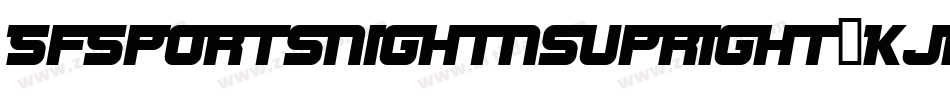 SfSportsNightNsUpright-KJEl字体转换