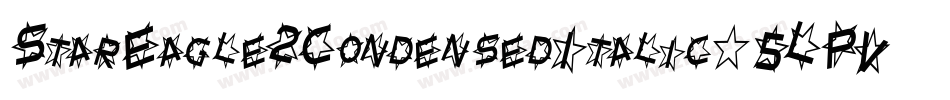 StarEagle2CondensedItalic-5LPV字体转换