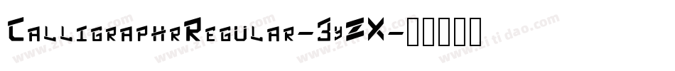 CalligraphrRegular-3yZX字体转换