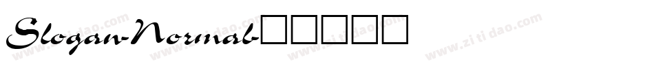 Slogan-Normal字体转换