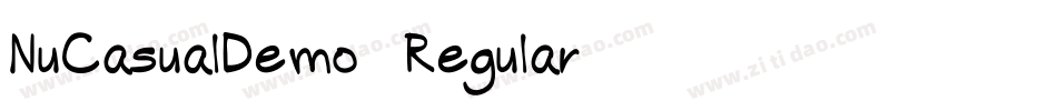 NuCasualDemo-Regular字体转换