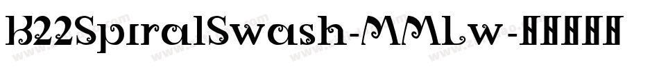 K22SpiralSwash-MMLw字体转换