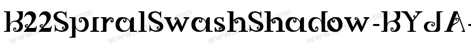 K22SpiralSwashShadow-KYJA字体转换