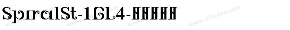 SpiralSt-1GL4字体转换