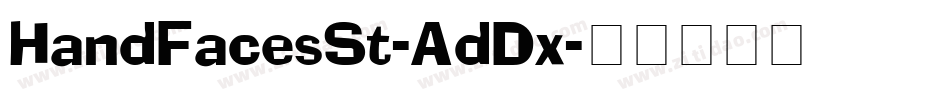 HandFacesSt-AdDx字体转换