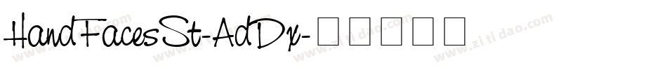 HandFacesSt-AdDx字体转换