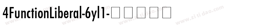 4FunctionLiberal-6yl1字体转换