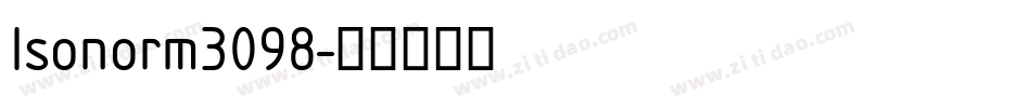 Isonorm3098字体转换