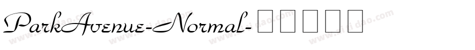 ParkAvenue-Normal字体转换