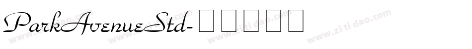 ParkAvenueStd字体转换