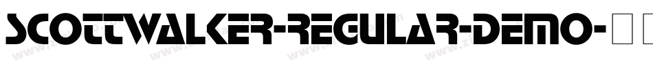 ScottWalker-Regular-demo字体转换