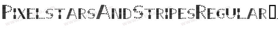 PixelstarsAndStripesRegular-jWOO字体转换