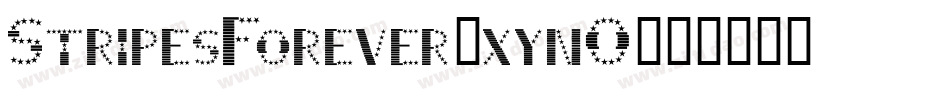 StripesForever-xynO字体转换