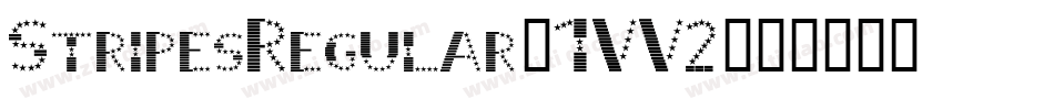 StripesRegular-1VV2字体转换