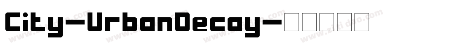 City-UrbanDecay字体转换