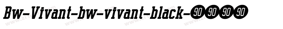 Bw-Vivant-bw-vivant-black字体转换